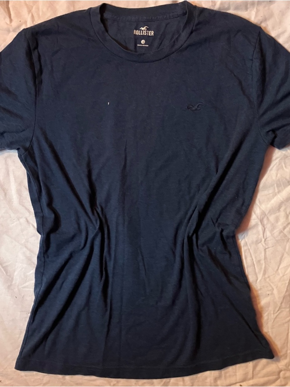 Hollister wonen's Short Sleeve Crew Tee - Dark Blue